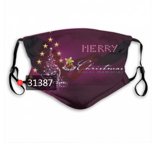 2020 Merry Christmas Dust mask with filter 36